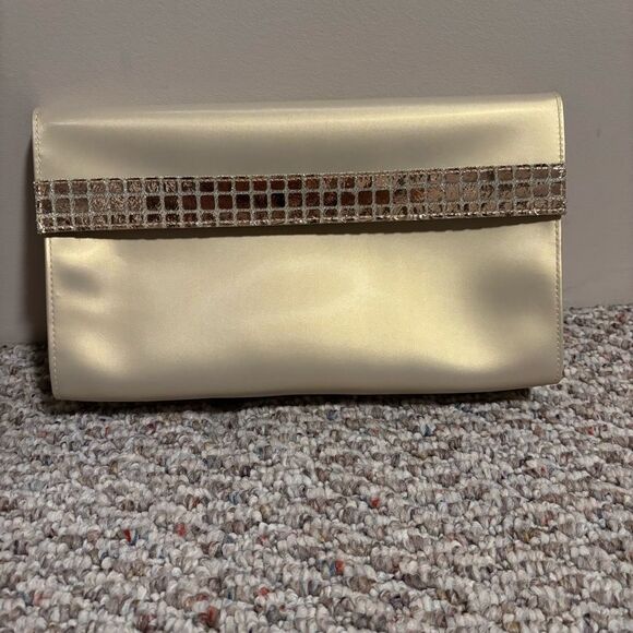 Vintage Christian Dior Parfums Toiletry Clutch Cosmetic Bag Gold - Picture 1 of 11